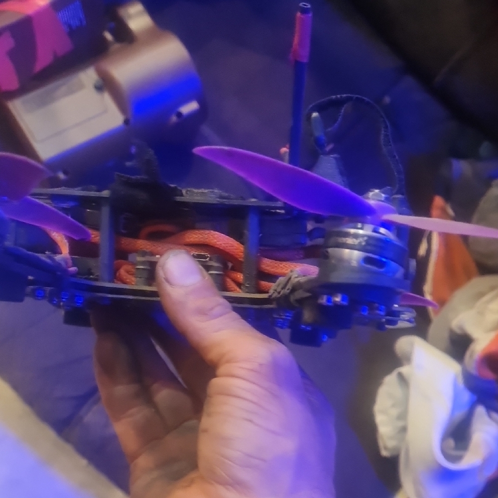 High-Performance Black and Purple Racing Drone - Picture 2 of 4